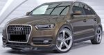LAME DE PARE CHOC AVANT AUDI Q3 8U STANDARD PHASE 1 CS STYLE "CUP" V3 (2011/2014)