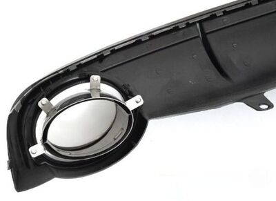 DIFFUSEUR DE PARE CHOC ARRIERE EN ABS PIANO BLACK LOOK RS7 POUR AUDI A7 4G STANDARD PHASE 1 ( SAUF S LINE ET S7/RS7 ) (2010/09-2014)