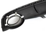 DIFFUSEUR DE PARE CHOC ARRIERE EN ABS PIANO BLACK LOOK RS7 POUR AUDI A7 4G STANDARD PHASE 1 ( SAUF S LINE ET S7/RS7 ) (2010/09-2014)