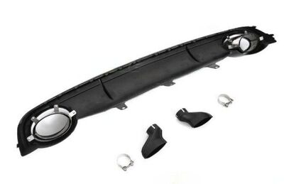 DIFFUSEUR DE PARE CHOC ARRIERE EN ABS PIANO BLACK LOOK RS7 POUR AUDI A7 4G STANDARD PHASE 1 ( SAUF S LINE ET S7/RS7 ) (2010/09-2014)