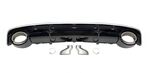 DIFFUSEUR DE PARE CHOC ARRIERE EN ABS PIANO BLACK LOOK RS7 POUR AUDI A7 4G STANDARD FACELIFT ( SAUF S LINE ET S7/RS7 ) (10-2014/2018)