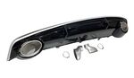 DIFFUSEUR DE PARE CHOC ARRIERE EN ABS PIANO BLACK LOOK RS7 POUR AUDI A7 4G STANDARD FACELIFT ( SAUF S LINE ET S7/RS7 ) (10-2014/2018)