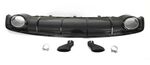 DIFFUSEUR DE PARE CHOC ARRIERE EN ABS PIANO BLACK LOOK RS7 POUR AUDI A7 4G STANDARD FACELIFT ( SAUF S LINE ET S7/RS7 ) (10-2014/2018)