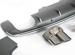 DIFFUSEUR DE PARE CHOC ARRIÈRE AUDI Q5 STANDARD PLATINUM GREY AVEC EMBOUTS LOOK S LINE (2008/2012)