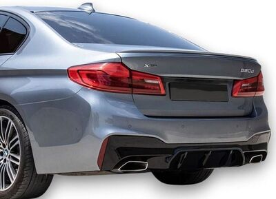 DIFFUSEUR ARRIERE BMW SERIE 5 G30/G31 PACK M LOOK M TECH / LOOK CS PIANO BLACK FINISH (2017/2023)
