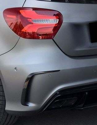 SPLITTERS LATERAUX DE PARE CHOC ARRIERE MERCEDES CLASSE A W176 AMG (2012/2018)