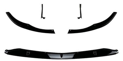 LEVRE DE PARE CHOC AVANT INFERIEURE MERCEDES CLASSE C W205 C63AMG "PIANO BLACK FINISH" PHASE 2 (02-2018/2021)