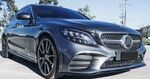 LAME DE PARE CHOC AVANT MERCEDES CLASSE C BERLINE OU ESTATE W205/S205 AMG LINE PHASE 2 "LOOK EDITION 1 BLACK DESIGN" (03-2018/2021)