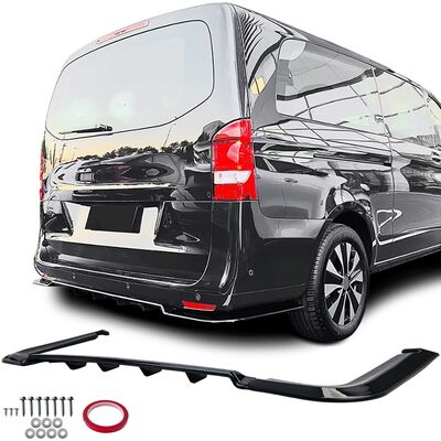 LAME DE DIFFUSEUR ARRIERE EN 3 PARTIES MERCEDES VITO W447 PHASE 1 "PAINO BLACK FINISH"  (2014/2019)