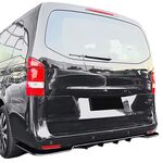 LAME DE DIFFUSEUR ARRIERE EN 3 PARTIES MERCEDES VITO W447 PHASE 1 "PAINO BLACK FINISH"  (2014/2019)