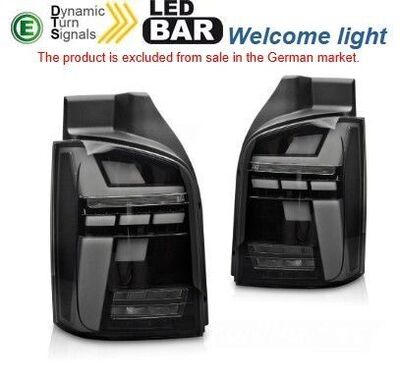 FEUX A LEDS FULL LEDS /LEDS BAR WELCOME LIGHT VW BUS T5 AVEC FONCTION "DTS" DYNAMIC TURN SIGNAL V4 (2003/2015)