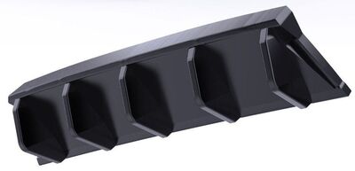 SPLITTER CENTRAL DE PARE CHOC ARRIERE VW TIGUAN II R LINE PHASE 1 GCPA DESIGN (2015/06-2020)