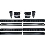 JEU DE BAS DE CAISSE MERCEDES CLASSE V W447 STANDARD OU MERCEDES VITO W447 STANDARD EN ABS BLACK/CHROME (2014/2023)