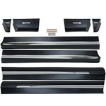 JEU DE BAS DE CAISSE MERCEDES CLASSE V W447 STANDARD OU MERCEDES VITO W447 STANDARD EN ABS BLACK/CHROME (2014/2023)