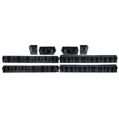 JEU DE BAS DE CAISSE MERCEDES CLASSE V W447 STANDARD OU MERCEDES VITO W447 STANDARD EN ABS BLACK/CHROME (2014/2023)