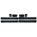 JEU DE BAS DE CAISSE MERCEDES CLASSE V W447 STANDARD OU MERCEDES VITO W447 STANDARD EN ABS BLACK/CHROME (2014/2023)