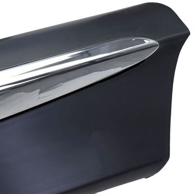 JEU DE BAS DE CAISSE MERCEDES CLASSE V W447 STANDARD OU MERCEDES VITO W447 STANDARD EN ABS BLACK/CHROME (2014/2023)