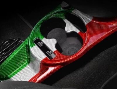 ENJOLIVEUR DE CONSOLE CENTRALE EN CABONE FIAT 500 II (2016/2023)