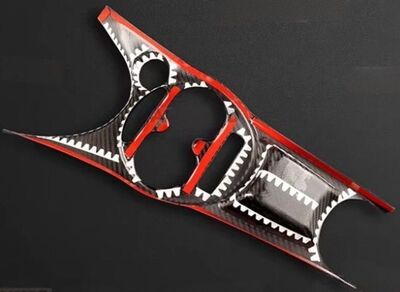 ENJOLIVEUR DE CONSOLE CENTRALE EN CABONE FIAT 500 II (2016/2023)