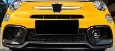 ENJOLIVEURS D'ANTIBROUILLARDS AVANT EN CARBONE FIAT 500 II ABARTH 595/695(2016/2024)