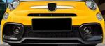 ENJOLIVEURS D'ANTIBROUILLARDS AVANT EN CARBONE FIAT 500 II ABARTH 595/695(2016/2024)