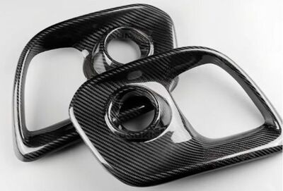 ENJOLIVEURS D'ANTIBROUILLARDS AVANT EN CARBONE FIAT 500 II ABARTH 595/695(2016/2024)
