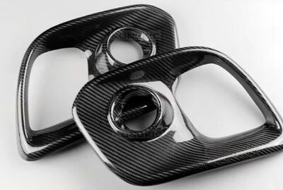 ENJOLIVEURS D'ANTIBROUILLARDS AVANT EN CARBONE FIAT 500 II ABARTH 595/695(2016/2024)