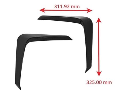 SPLITTERS LATERAUX DE PARE CHOC AVANT FORD TRANSIT CUSTOM OU TOURNEO CUSTOM MK2 (2023+)