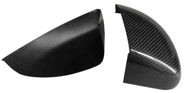 Coques De Rétroviseurs En Fibre Carbone Noir Pour Audi A1 (2018-2023) - GB, Sportback, Citycarver, Allstreet - Lot Gauche + Droite