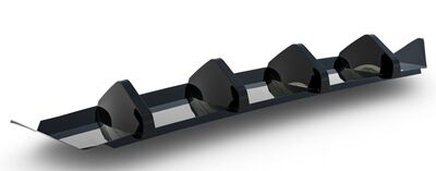 SPLITTER CENTRAL DE PARE CHOC ARRIERE LOOK DIFFUSEUR SKODA SUPERB IV SPORTLINE (2024+)