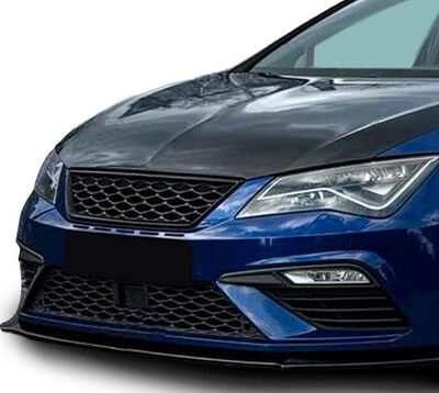 CALANDRE SANS SIGLE SEAT LEON 5F PHASE 2 LOOK FR "PIANO BLACK" (2017/2020)