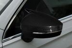 COQUES DE RETROS "HORN DESIGN" PIANO BLACK OU CARBONE LOOK VW TIGUAN II (2016/2023)