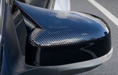 COQUES DE RETROS GOSS BLACK OU CARBONE LOOK "HORN DESIGN" FORD FOCUS III (2011/2018) FORD MONDEO MK7 (2007/2014)