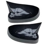 COQUES DE RETROS GOSS BLACK OU CARBONE LOOK "HORN DESIGN" FORD FOCUS III (2011/2018) FORD MONDEO MK7 (2007/2014)