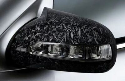 COQUES DE RETROVISEURS "HORN SHAPE" MERCEDES CLASSE C TYPE W203 (2000/2007),CLASSE E W211 PHASE 1 (2002/06-2006)