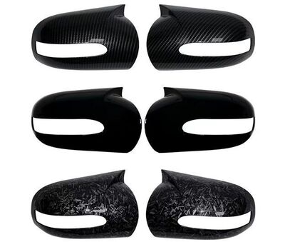 COQUES DE RETROVISEURS "HORN SHAPE" MERCEDES CLASSE C TYPE W203 (2000/2007),CLASSE E W211 PHASE 1 (2002/06-2006)