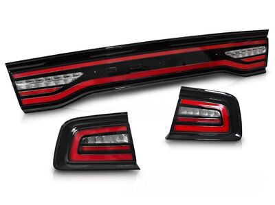 FEUX A LEDS "LEDS BAR" DODGE CHARGER AVEC CLIGNOTANTS DTS -DYNAMIC TURN SIGNAL - FONCTION D'ACCUEIL-(2011/2014)