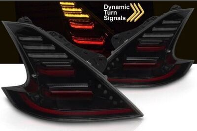 FEUX A LEDS FULL LEDS NISSAN 370Z AVEC CLIGNOTANTS DTS -DYNAMIC TURN SIGNAL- ET FONCTION D'ACCUEIL "WELCOME LIGHT" (2009/2020)