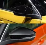 COQUES DE RETROS CHROMEES,PIANO BLACK OU CARBONE LOOK VW T-CROSS (2018+)