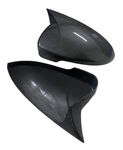 COQUES DE RETROVISEURS "HORN SHAPE" PIANO BLACK OU CARBONE LOOK HYUNDAI TUCSON III (2015/2020)