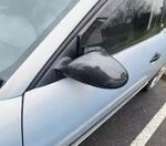 COQUES DE RETROS SEAT IBIZA 6L PIANO BLACK OU CARBONE LOOK (2002/2008) (REMPLACEMENT)