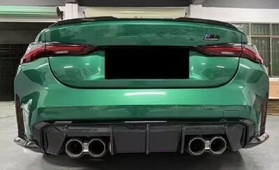 DIFFUSEUR DE PARE CHOC ARRIERE EN CARBONE + SPLITTERS LATERAUX BMW M3 G80/G81 OU M4 G82/G83 (2021+)