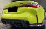 DIFFUSEUR DE PARE CHOC ARRIERE EN CARBONE + SPLITTERS LATERAUX BMW M3 G80/G81 OU M4 G82/G83 (2021+)