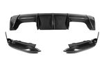 DIFFUSEUR DE PARE CHOC ARRIERE EN CARBONE + SPLITTERS LATERAUX BMW M3 G80/G81 OU M4 G82/G83 (2021+)