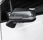 COQUES DE RETROS PIANO BLACK OU CARBONE LOOK TOYOTA RAV 4 V (2019+)