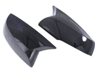 COQUES DE RETROS "HORN SHAPE" PIANO BLACK OU CARBONE LOOK TOYOTA RAV 4 V (2019+)