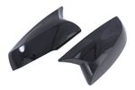 COQUES DE RETROS "HORN SHAPE" PIANO BLACK OU CARBONE LOOK TOYOTA RAV 4 V (2019+)