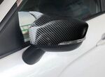 COQUES DE RETROVISEURS HORN SHAPE PIANO BLACK OU CARBONE LOOK MITSUBISHI ECLIPSE CROSS (2018/2023)