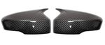 COQUES DE RETROVISEURS HORN SHAPE PIANO BLACK OU CARBONE LOOK MITSUBISHI ECLIPSE CROSS (2018/2023)
