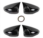 COQUES DE RETROS GLOSS BLACK OU CARBONE LOOK "HORN DESIGN" FORD FIESTA MK7 (2008/2017) FORD B MAX (2011/2017)